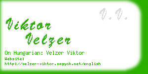 viktor velzer business card